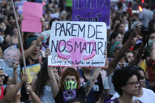 Brasil registra cerca de mil assassinatos de mulheres por ano. Foto/Internet