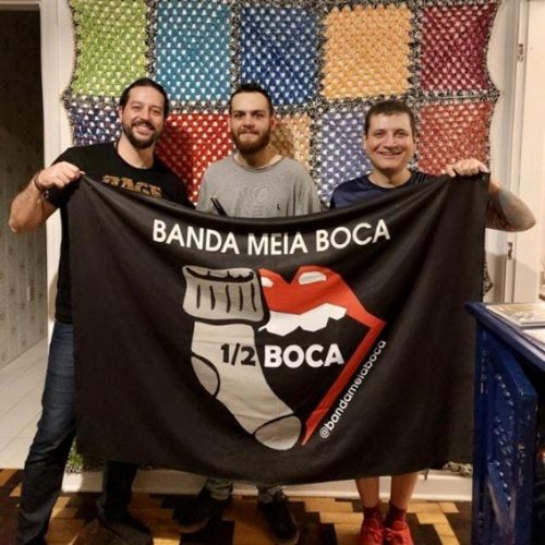 Da esquerda para direita: Israel Leitão (baixo e voz), Nathan Chagas (bateria) e Ivan Fortunato (guitarra e voz). Foto/Arquivo Pessoal