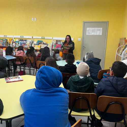 O projeto de leitura das professoras Maria Carolina e Miriam não promove a integração entre pais e alunos. Foto/Arquivo Pessoal 