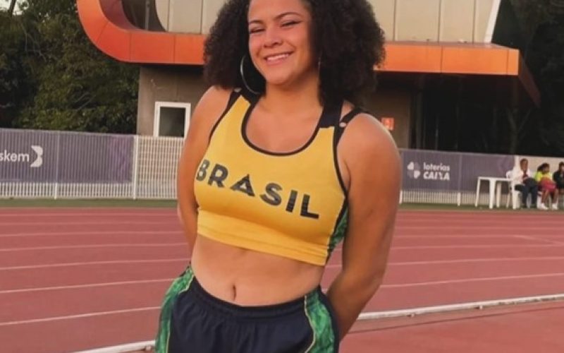 Isadora Lohany Dias da Rosa foi convocada para representar a seleção brasileira sub-18 de paratletismo. Foto/Arquivo Pessoal